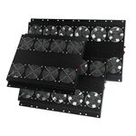 Блок вентиляторів MIRSAN 4 вентилятори, термостат в комплекті, чорний, фото , изображение 2 | SNABZHENIE.com.ua