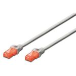 Патч-корд DIGITUS CAT 6 UTP, 0.5м, AWG 26/7, CCA, PVC, сірий, фото , изображение 2 | SNABZHENIE.com.ua