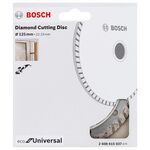 Bosch Алмазний диск ECO Univ.Turbo 125-22,23, фото , изображение 3 | SNABZHENIE.com.ua
