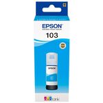 Контейнер з чорнилом Epson 103 EcoTank L1110/L1250/L3100/L3101/L3110/L3150/L3151/L3156/L3200/L3201/L3250/L3251/L3256/L3260/L3266/L3550/L3560/L5190/L5590/L5290  cyan, фото  | SNABZHENIE.com.ua