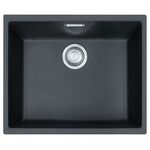 Мийка кухонна Franke Sirius, тектонайт, прямокутник, без крила, 525х440х200мм, чаша - 1, врізна,  SID 110-50 , чорний, фото , зображення 2 | SNABZHENIE.com.ua