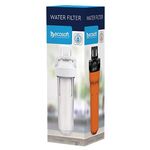 Фільтр магістральний Ecosoft 10", прозора колба, підключення 3/4, з поліпропіленовим картриджем, фото , зображення 3 | SNABZHENIE.com.ua