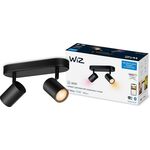 WiZ Світильник точковий накладний розумний IMAGEO Spots, 2х5W, 2200-6500K, RGB, Wi-Fi, чорний, фото , зображення 2 | SNABZHENIE.com.ua