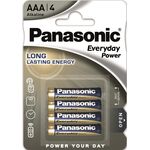 Батарейка Panasonic EVERYDAY POWER лужна AAА блістер, 4 шт., фото , зображення 2 | SNABZHENIE.com.ua