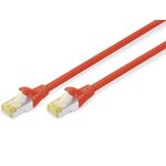 Патч-корд DIGITUS CAT 6a S-FTP, 0,5м, AWG 26/7, Cu, LSZH, червоний, фото , зображення 2 | SNABZHENIE.com.ua