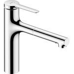 Змішувач для кухні Hansgrohe Zesis M33, довж.виливу - 231мм, витяжний, 1важіль, KM160, хром, фото  | SNABZHENIE.com.ua