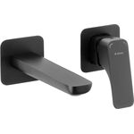 Змішувач для раковини Deante Hiacynt, прихованого монтажу,  довж. виливу - 182мм, , 1важіль, чорний, фото , зображення 2 | SNABZHENIE.com.ua