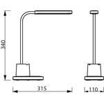 Лампа настільна з акумулятором Philips Bucket 7Вт 3000/4000/5700K 1800мАг USB-A білий, фото , зображення 3 | SNABZHENIE.com.ua