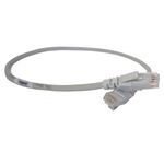 Патч-корд Legrand CAT 5e U-UTP, 0.5 м, AWG 24, PVC, сірий, фото , зображення 2 | SNABZHENIE.com.ua