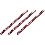 Пластикові пружини 2E для біндерів, 22мм, темно-бордові, 50шт, фото  | SNABZHENIE.com.ua