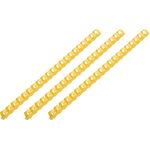 Пластикові пружини 2E для біндерів, 28мм, жовті, 50шт, фото  | SNABZHENIE.com.ua