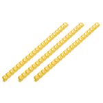 Пластикові пружини 2E для біндерів, 51мм, жовті, 50шт, фото , изображение 2 | SNABZHENIE.com.ua