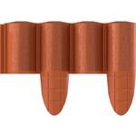 Cellfast Газонна огорожа 4 ECO, 10 секцій по 240 мм, 2.4м, цегляний, фото  | SNABZHENIE.com.ua