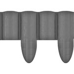 Cellfast Газонна огорожа 4 ECO, 10 секцій по 240 мм, 2.4м, сірий, фото , изображение 2 | SNABZHENIE.com.ua