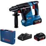 Bosch Перфоратор GBH 187-LI Professional акумуляторний, 2*18 В 5 Аг, SDS-Plus, 2.4 Дж, 980 об/хв, кейс, 2.9 кг, фото , зображення 2 | SNABZHENIE.com.ua