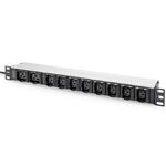 Пристрій розподілу електроживлення DIGITUS 1U, 8xC13, 2xC19, 16A, 250V, вилка C20, фото , изображение 2 | SNABZHENIE.com.ua