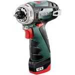 Metabo Шурпокрут-дриль POWERMAXX BS BASIC, акумуляторний, 2*12В, 2 Аг, 0-360/0-1400об/хв, патрон 1-10мм, шестигранник, 17/34Нм, фото , изображение 3 | SNABZHENIE.com.ua