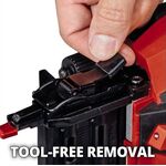 Einhell Степлер для цвяхів акумуляторний FIXETTO 18/50 N, PXC, 18В, 3.1кг (без АКБ і ЗП), фото , изображение 3 | SNABZHENIE.com.ua