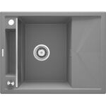 Мийка кухонна Deante Magnetic, граніт, прямокут., з крилом, 640х500х219мм, чаша - 1, врізна, сірий, фото , изображение 2 | SNABZHENIE.com.ua
