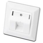 Настінна розетка 2E CАТ 6 FTP, 1xRJ45, 8P8C, для прихованої проводки, фото  | SNABZHENIE.com.ua