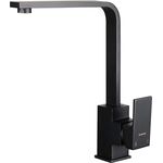 Змішувач для кухні Deante Anemon, довж.виливу - 207мм, поворотний, 1важіль, чорний, фото  | SNABZHENIE.com.ua