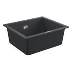 Мийка кухонна Grohe K700U, граніт, прямокут., без крила, 533x457x205мм, чаша - 1, врізна/під стільницю, чорний граніт, фото , зображення 2 | SNABZHENIE.com.ua