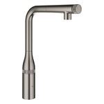 Змішувач для кухні Grohe Accent Smart Control, довж.виливу - 199мм, поворотний/витяжний, вентиль/кнопка, матовий графіт, фото , зображення 2 | SNABZHENIE.com.ua