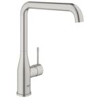 Змішувач для кухні Grohe Accent, довж.виливу - 220мм, поворотний, 1важіль, супер сталь, фото , изображение 2 | SNABZHENIE.com.ua