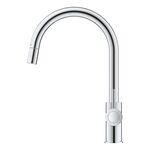 Змішувач для кухні Grohe BauClassic, довж.виливу - 215мм, поворотний, 1важіль, хром, фото , изображение 3 | SNABZHENIE.com.ua
