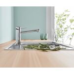 Змішувач для кухні Grohe BauClassic, довж.виливу - 222мм, поворотний, 1важіль, хром, фото , зображення 3 | SNABZHENIE.com.ua