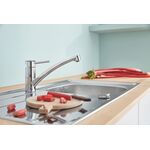Змішувач для кухні Grohe BauClassic, довж.виливу - 231мм, поворотний, 1важіль, хром, фото , изображение 3 | SNABZHENIE.com.ua