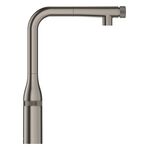 Змішувач для кухні Grohe Essence Smart Control, довж.виливу - 199мм, поворотний/витяжний, вентиль/кнопка, матовий графіт, фото , зображення 3 | SNABZHENIE.com.ua