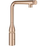 Змішувач для кухні Grohe Essence Smart Control, довж.виливу - 199мм, поворотний/витяжний, вентиль/кнопка, матовий теплий захід сонця, фото  | SNABZHENIE.com.ua