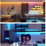 Govee Стрічка світлодіодна розумна H615A LED Strip Lights, 5м, RGB, WI-FI/Bluetooth, мікрофон, білий, фото , зображення 3 | SNABZHENIE.com.ua