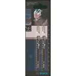 Bosch Полотно пиляльне для електролобзика HSC по дереву, T 101 BR, 2.5х100мм, 2шт, фото  | SNABZHENIE.com.ua