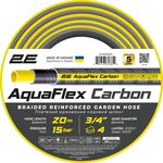 2E Шланг садовий AquaFlex Carbon 3/4" 20м 4 шари 20бар -10…+60°C, фото  | SNABZHENIE.com.ua