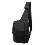 Сумка-слінг 2Е Tactical, кобура із швидким відкриванням, 6 відсіків, чорна, фото , изображение 2 | SNABZHENIE.com.ua