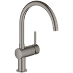 Змішувач для кухні Grohe Minta, довж.виливу - 223мм, поворотний, 1важіль, матовий графіт, фото , зображення 2 | SNABZHENIE.com.ua