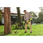 Ryobi Тример садовий акумуляторний Ryobi RY18LTX38A-0 ONE+ НР 18В безщітковий 38см(ліска) технології Whisper 3.6кг (без АКБ та ЗП), фото , изображение 3 | SNABZHENIE.com.ua