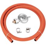 Комплект GOK підключення газового балону з вентилем Shell та KLF (редуктор 1шт, шланг 2м, хомут 2шт), фото  | SNABZHENIE.com.ua