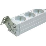 Пристрій розподілу електроживлення ZPAS 19", 1U, блок 9хShuko, без вимикача, вилка С14, фото , изображение 3 | SNABZHENIE.com.ua