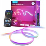 Govee Стрічка світлодіодна розумна H61D3 Neon Rope Light 2, 3м, RGBIC, WI-FI/Bluetooth, білий, фото , изображение 2 | SNABZHENIE.com.ua