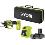 Ryobi Секатор акумуляторний ONE+ HP RY18SCXA-120T 18В акб 1х2А·год ЗП d різа 28мм 0.83кг кейс, фото  | SNABZHENIE.com.ua