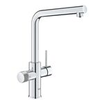 Змішувач для кухні Grohe Blu Pure Minta, довж.виливу - 221мм, поворотний, 2 води, хром, фото , зображення 2 | SNABZHENIE.com.ua