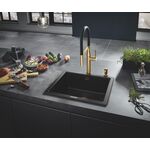 Змішувач для кухні Grohe Essence, довж.виливу - 240мм, поворотний/гнучкий, 1важіль, матовий прохолодний схід сонця, фото , зображення 3 | SNABZHENIE.com.ua
