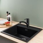 Змішувач для кухні Grohe Start, довж.виливу - 226мм, поворотний, 1важіль, чорний, фото , зображення 3 | SNABZHENIE.com.ua