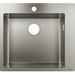 Мийка кухонна Hansgrohe Combi S71, нерж.сталь, прямокутник, без крила, 500x550x190мм, чаша - 1, врізна, нерж, фото  | SNABZHENIE.com.ua