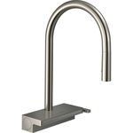 Змішувач для кухні Hansgrohe Aquno Select M81, довж.виливу - 220мм, поворотний, витяжний, 1 важіль, сталь, фото , зображення 2 | SNABZHENIE.com.ua