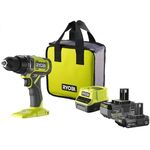 Ryobi Шурупокрут-дриль акумуляторний ONE+ RDD18-2C415S 18В 1х4А·год 1х1.5А·год ЗП 52Нм 450·1750об·хв 1.3кг сумка, фото  | SNABZHENIE.com.ua