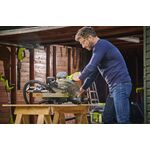 Ryobi Пила торцювальна RMS18254X-0, акумуляторна, 18В ONE+ НР, з протяжкою, диск 254мм, 14кг, без АКБ та ЗП, фото , изображение 3 | SNABZHENIE.com.ua